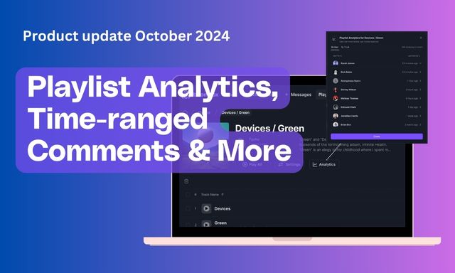 New on Boombox! Playlist Analytics + Time-ranged comments