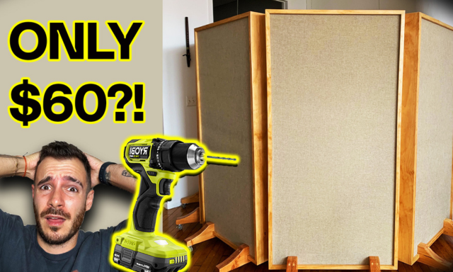 How We Built a Giant DIY Acoustic Panel for $60