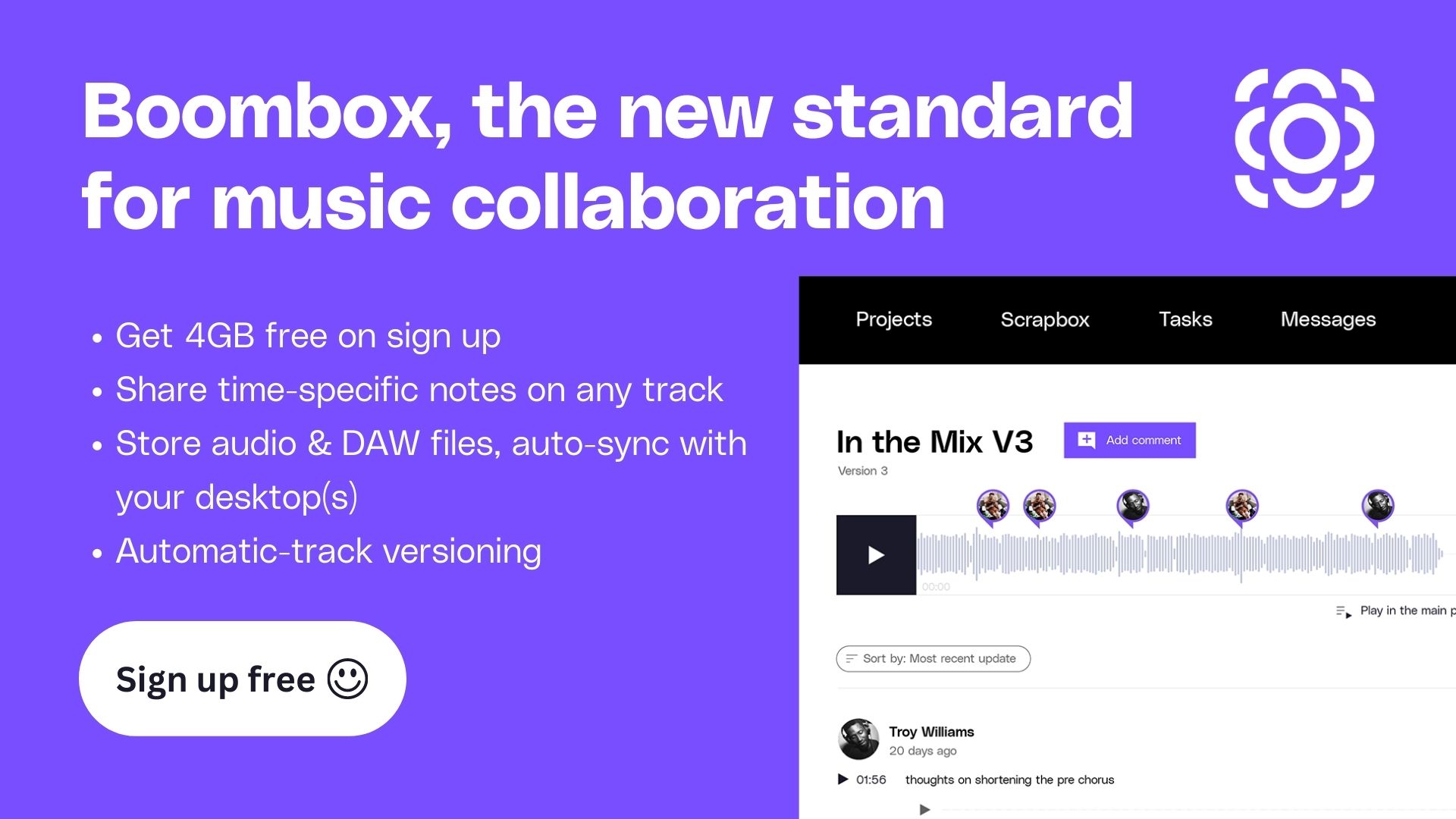 boombox: the home of music collaboration