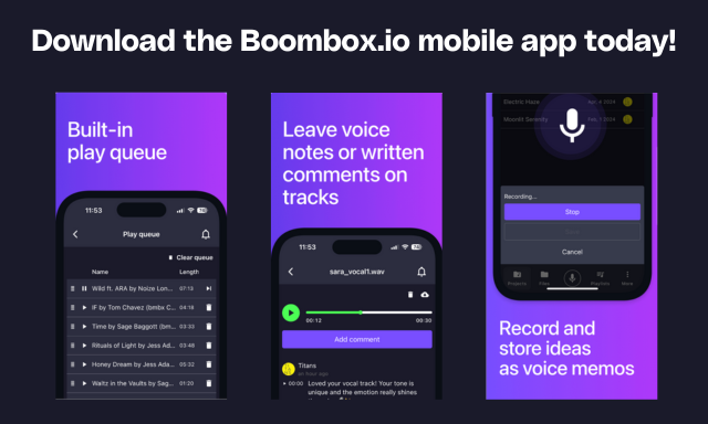 Download the Boombox Mobile App